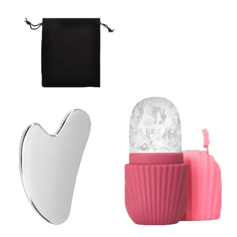 Ice Face Roller & Gua Sha Set