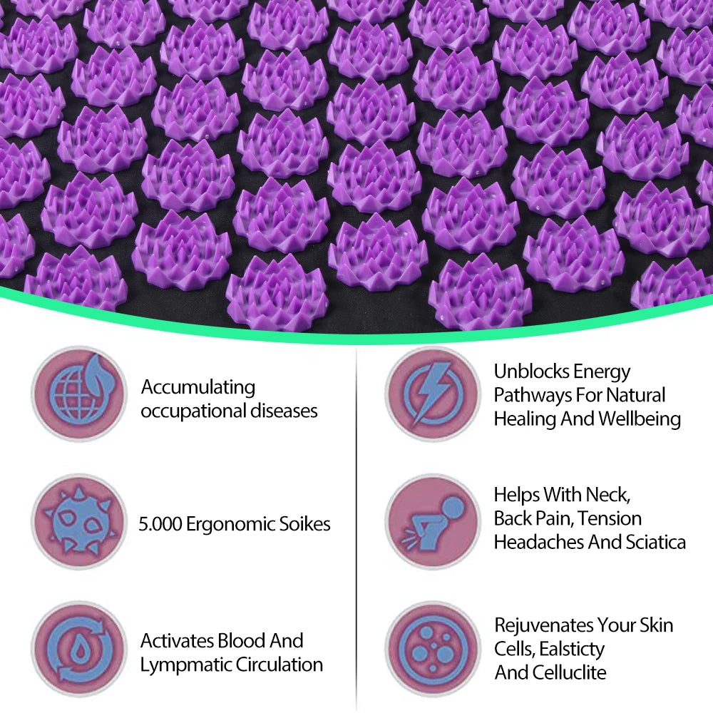Acupressure Yoga Mat Set