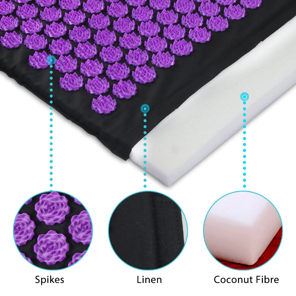 Acupressure Yoga Mat Set