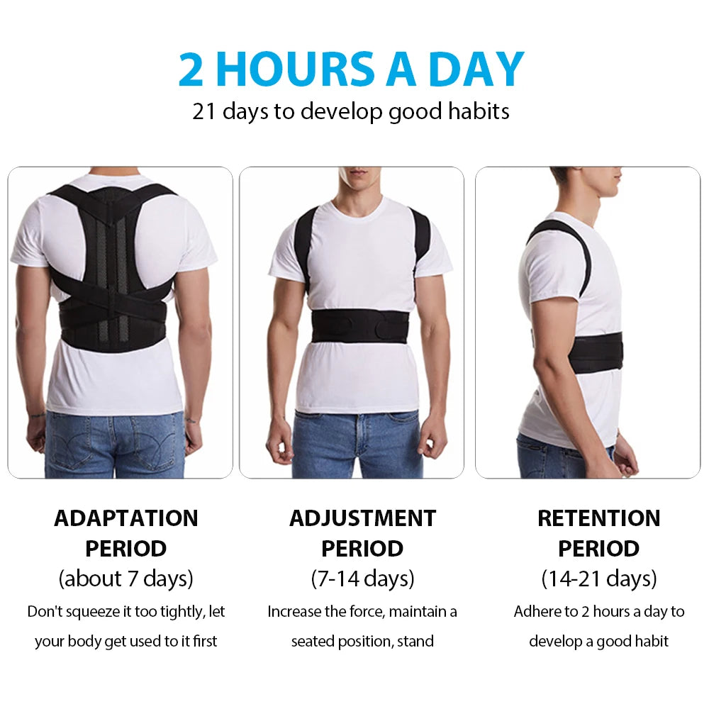 Adjustable Back Posture Corrector Belt