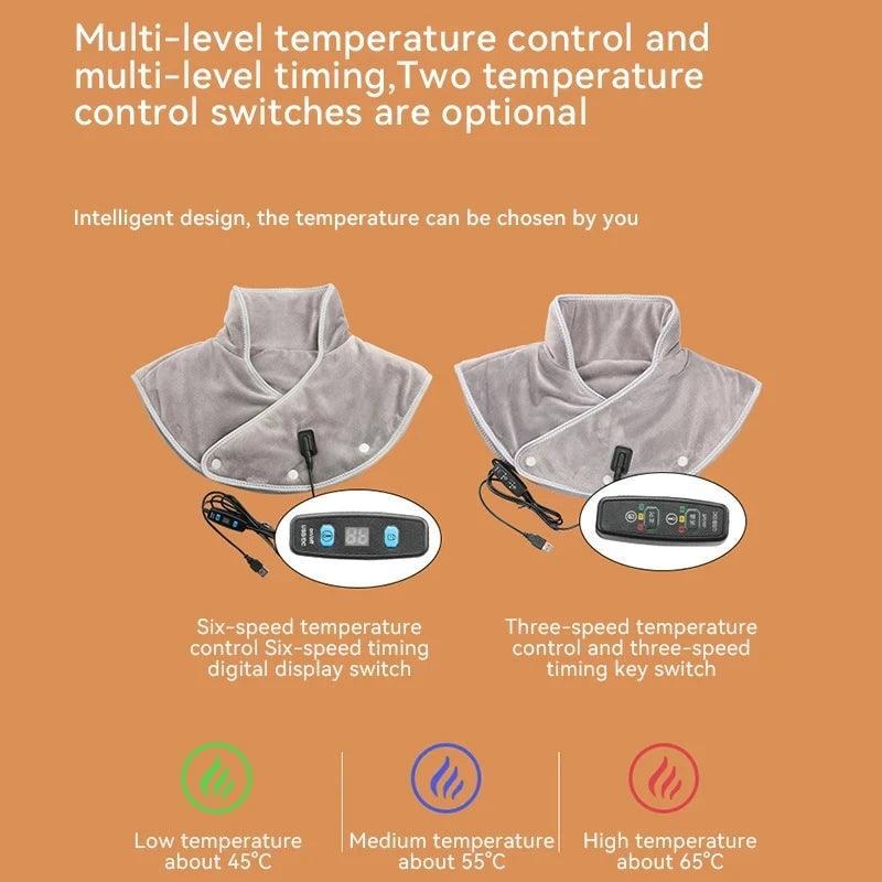 Heated Neck & Shoulder Wrap Massager