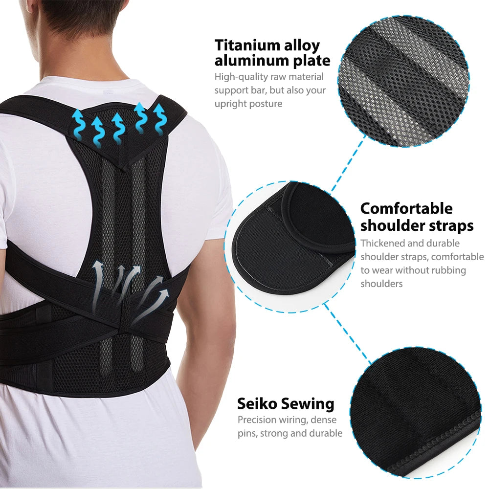Adjustable Back Posture Corrector Belt