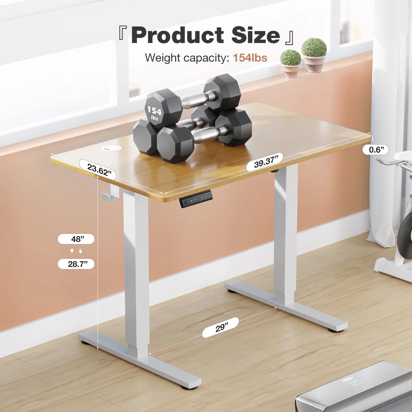 Electric Height Adjustable Standing Desk