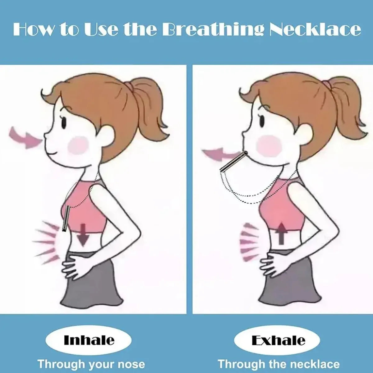 Calming Breathing Necklace Tool