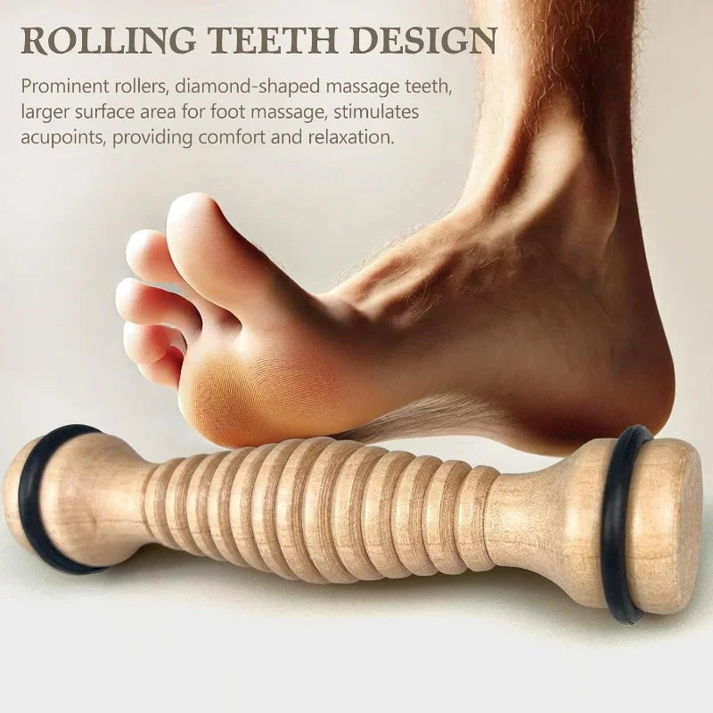 Wooden Foot Massage Roller