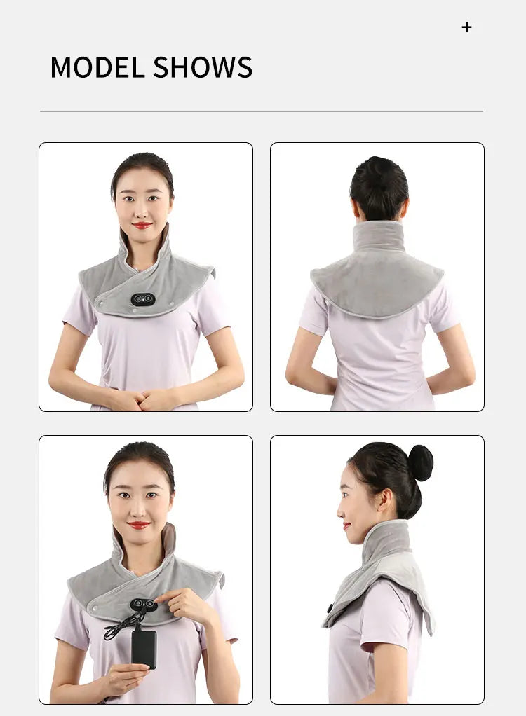 Heated Neck & Shoulder Wrap Massager