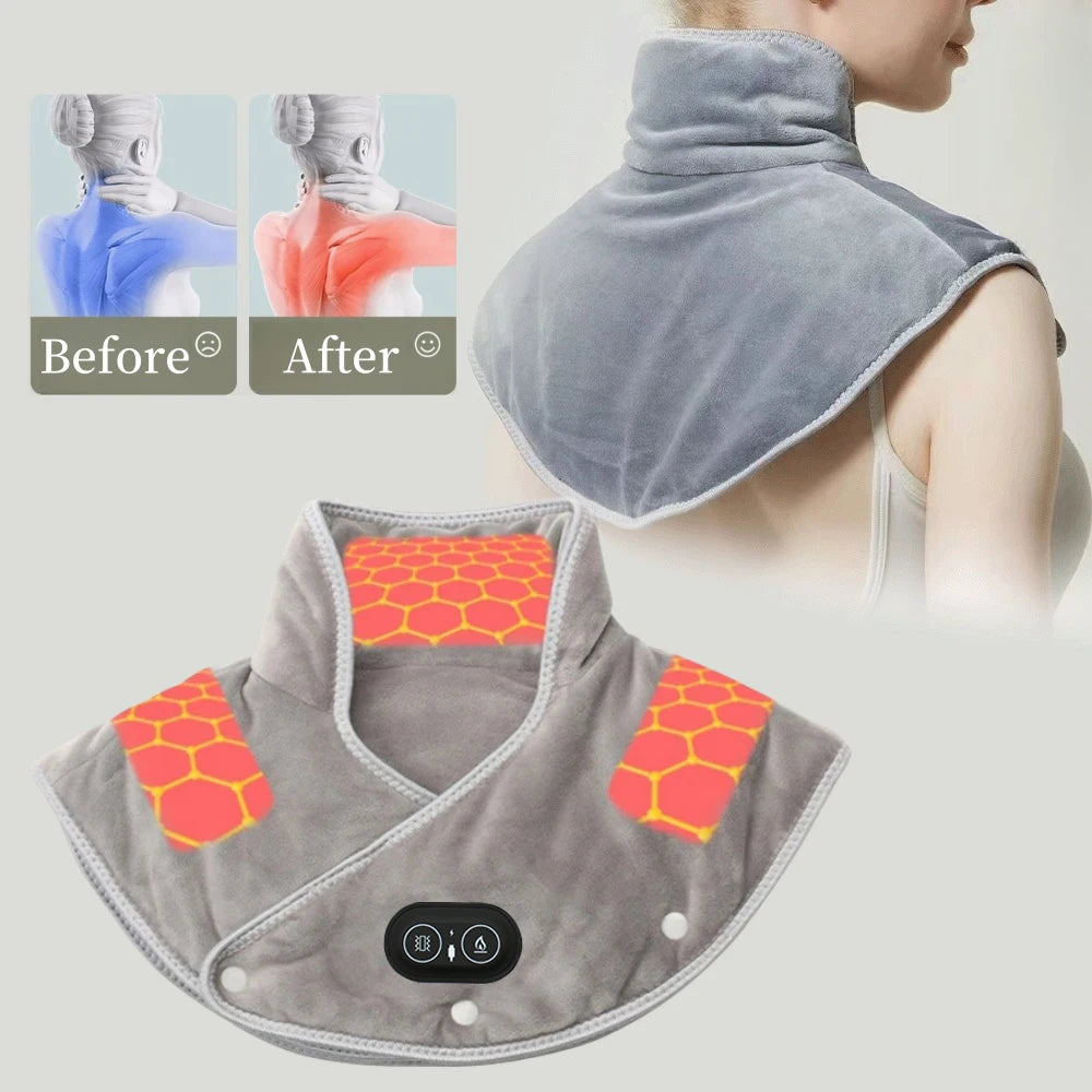 Heated Neck & Shoulder Wrap Massager