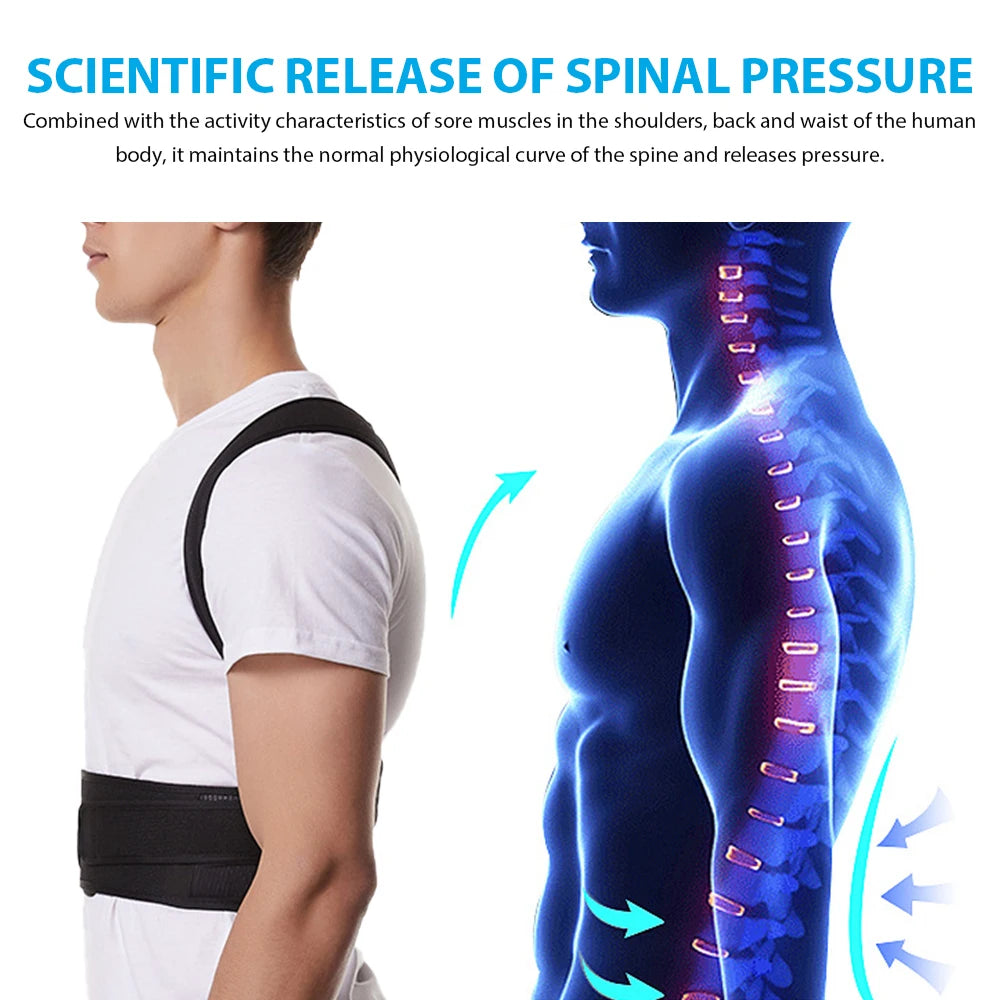 Adjustable Back Posture Corrector Belt