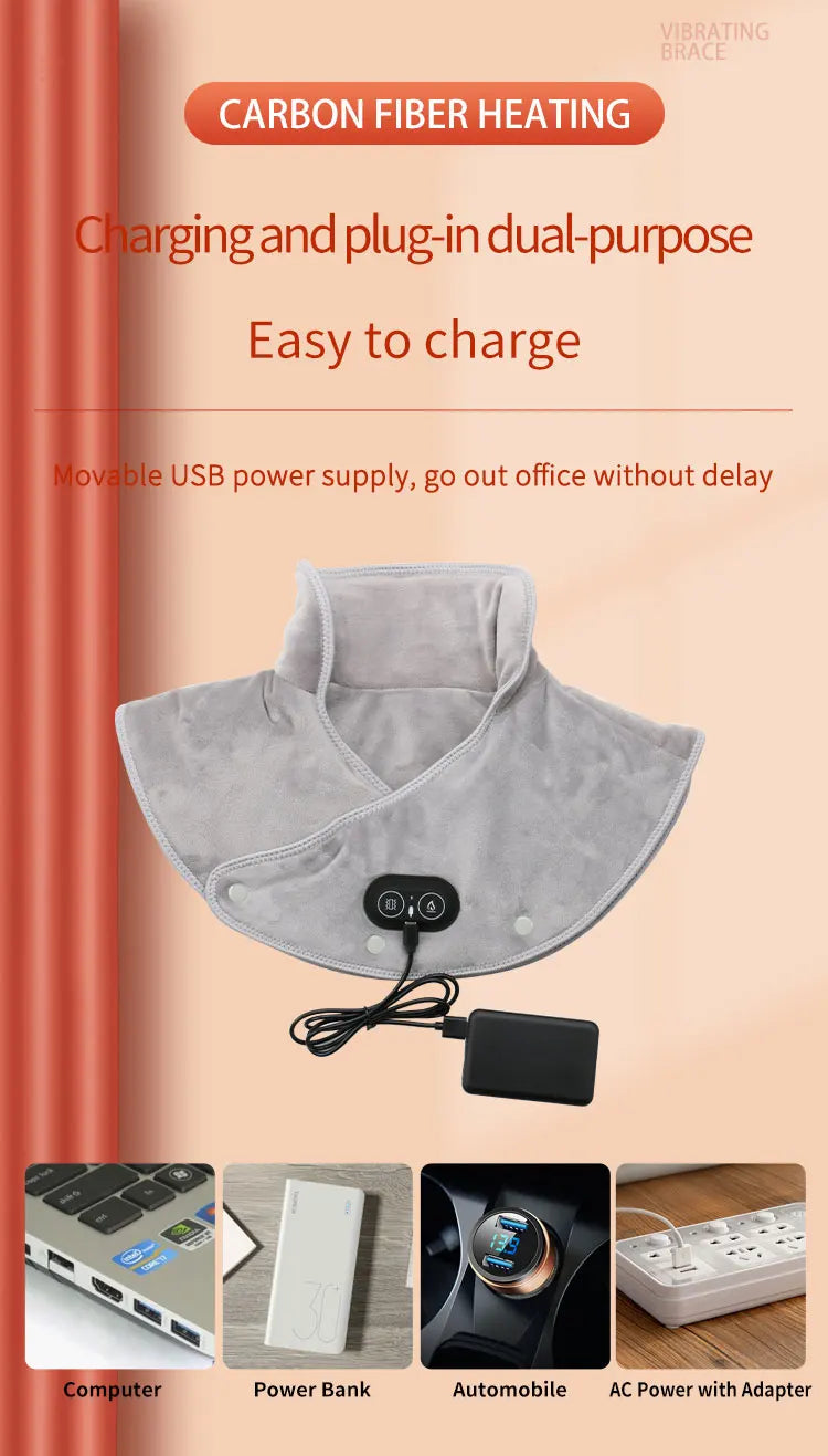 Heated Neck & Shoulder Wrap Massager