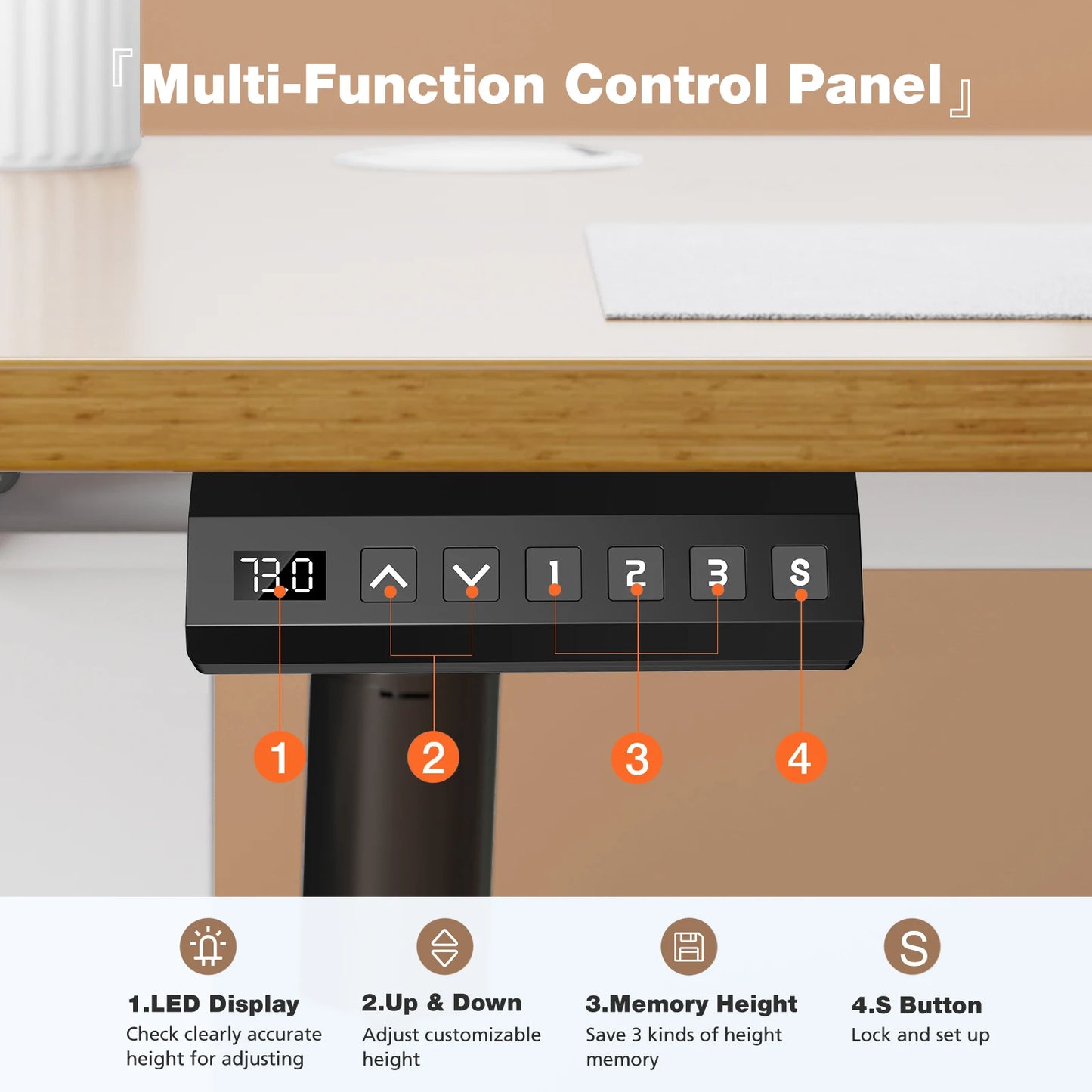 Electric Height Adjustable Standing Desk
