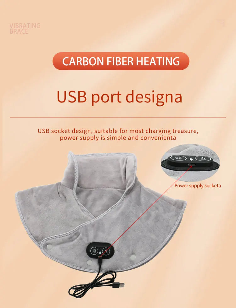 Heated Neck & Shoulder Wrap Massager
