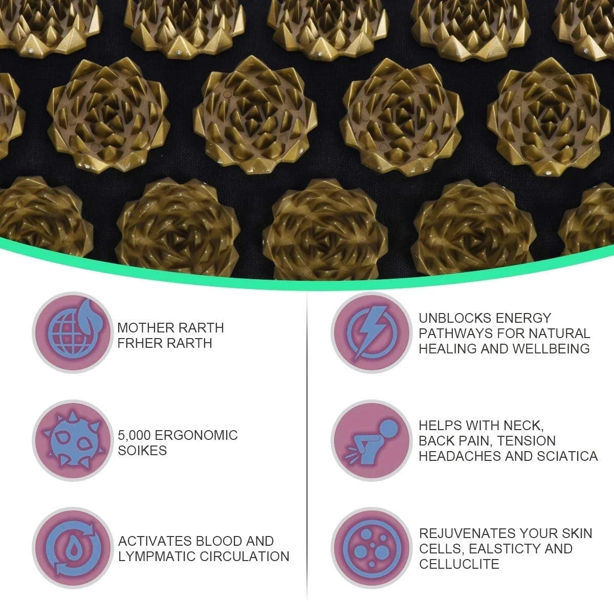 Acupressure Yoga Mat Set
