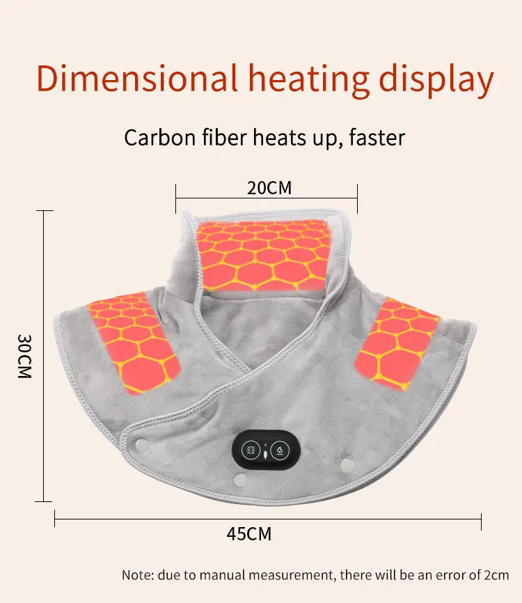 Heated Neck & Shoulder Wrap Massager